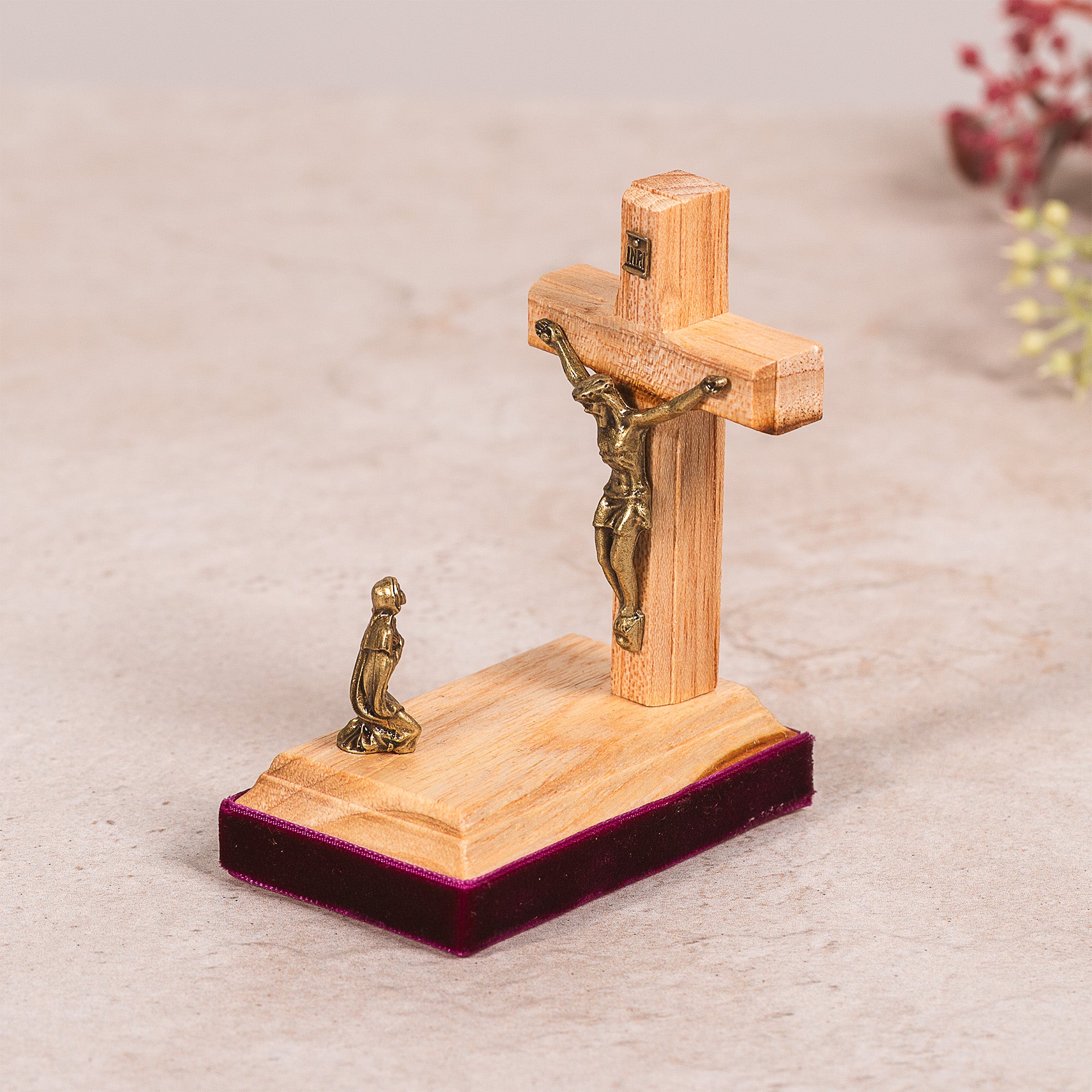 Mary at the Cross Miniature Figurine - 3"
