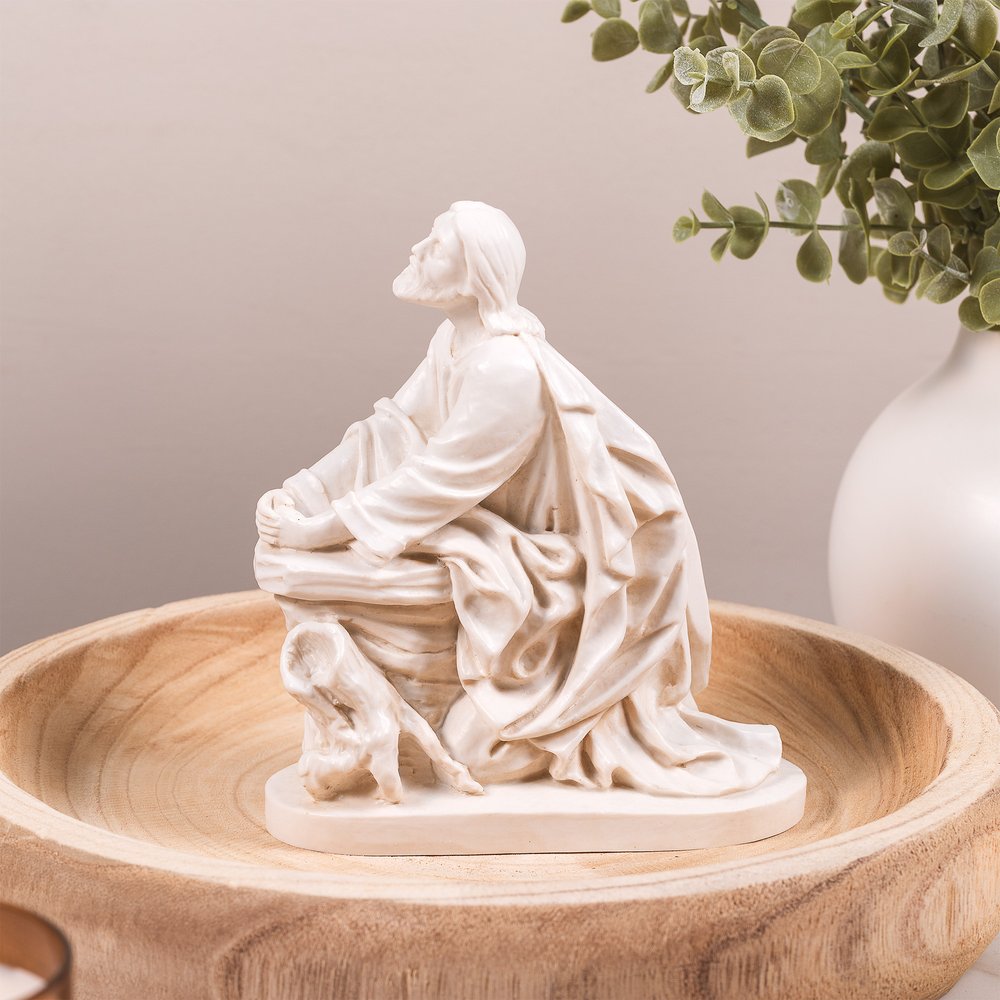 Christ in the Garden Statue - Ivory or Painted | The Catholic Company®