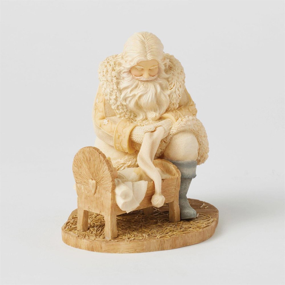 Santa & Baby Jesus Figurine - 5"