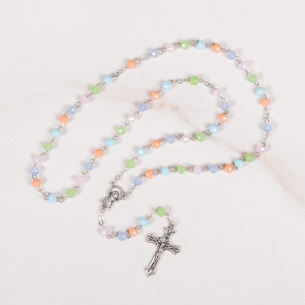 Sweet Sorbet Multicolor Pastel Rosary
