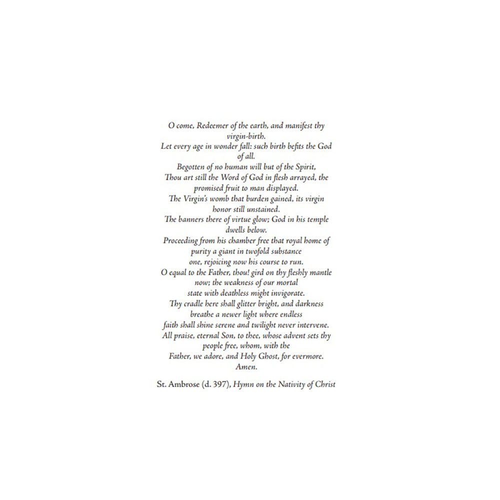 Advent and Christmas with the Church Fathers: A Seven-Week Retreat on the Mystery and the Meaning of the Incarnation