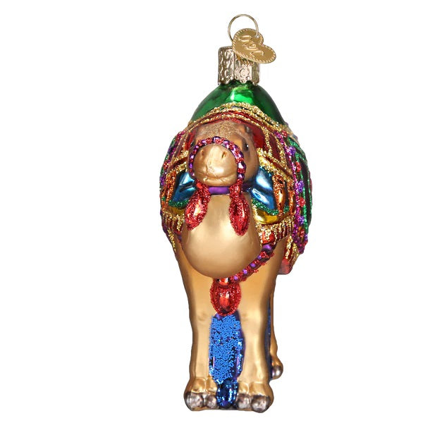 Magi's Camel Blown Glass Ornament