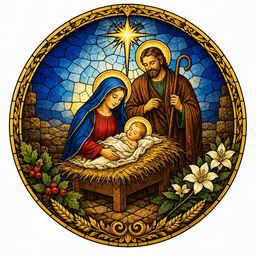 Christmas Blessings Catholic Olive Oil Mini Quad Gift Set