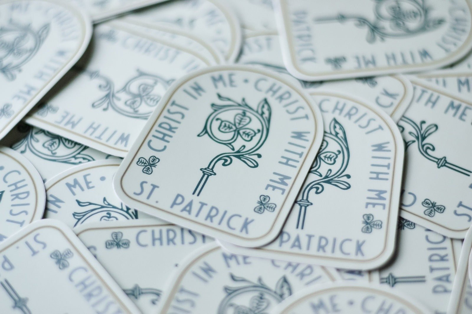 St. Patrick's Breastplate Prayer Vinyl Sticker