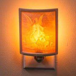 Guardian Angel Porcelain Night Light