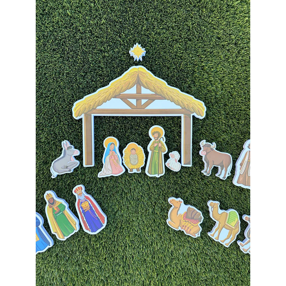 Kids In the Tub or On the Go Quiet Nativity Set - 17 Pieces