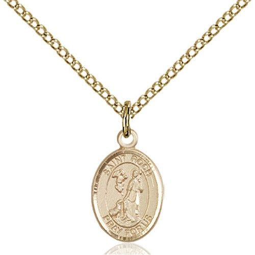14kt Gold Filled St. Roch Petite Pendant
