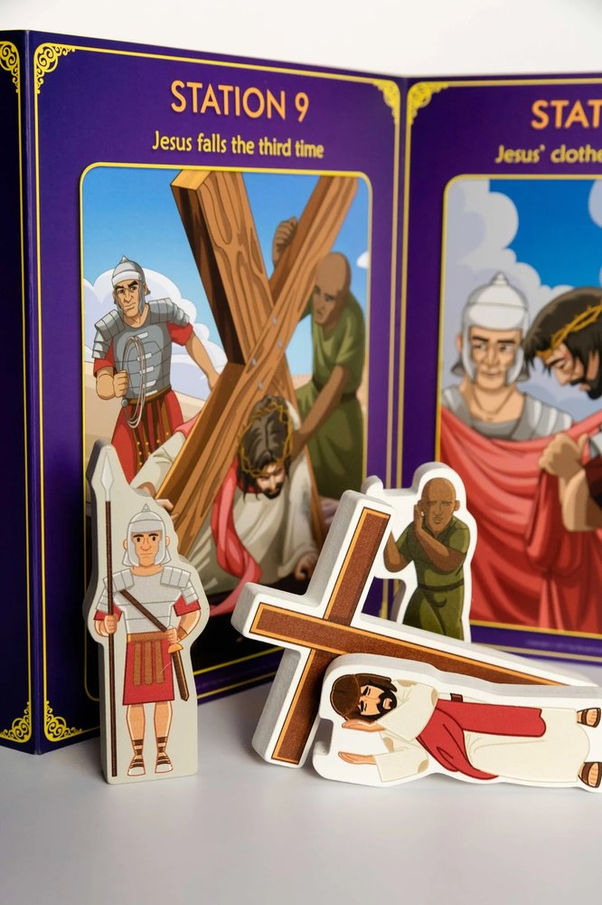 Stations of the Cross Pray & Play Set - By Saintly Heart™ & Brother Francis™