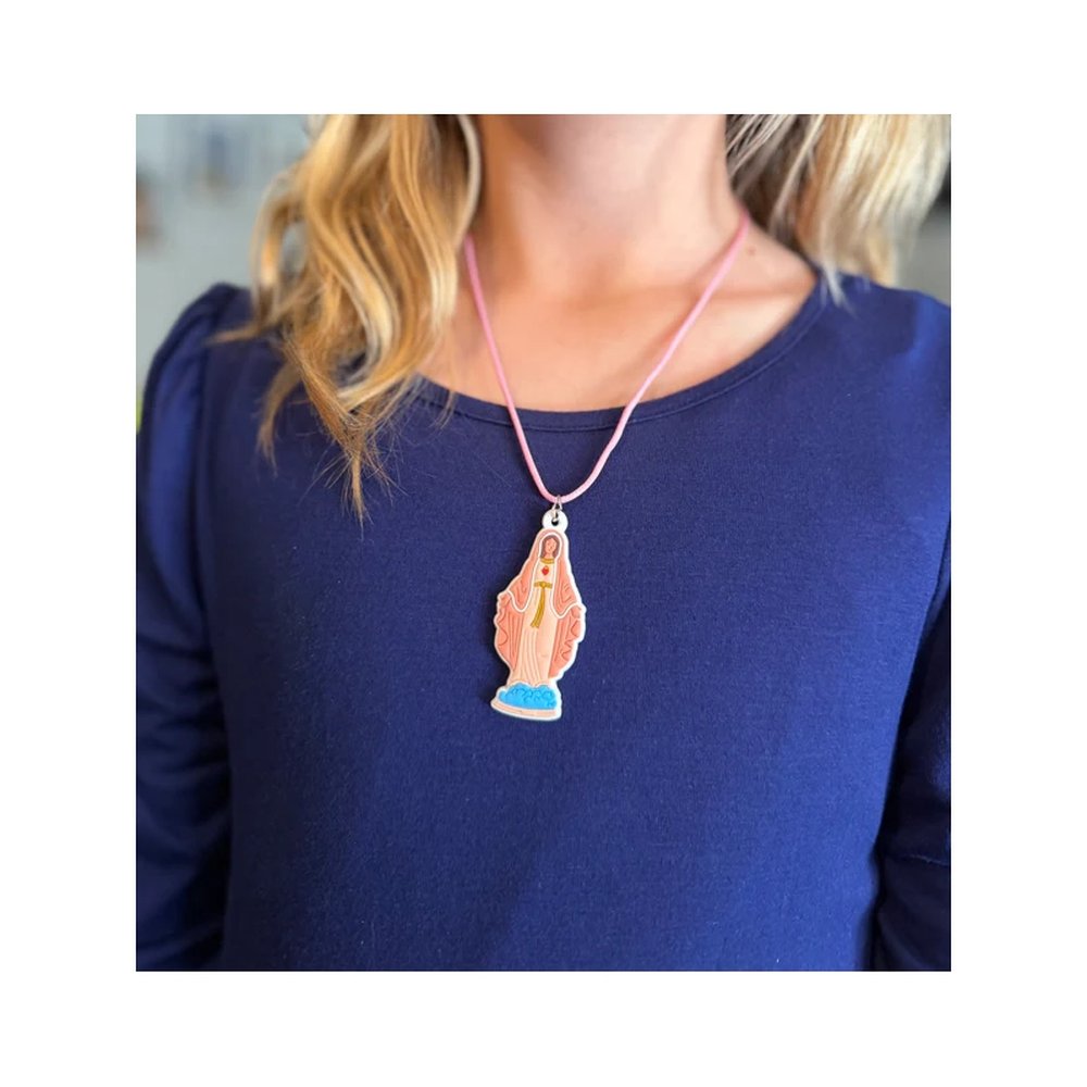 Children's Corded Mary Necklace