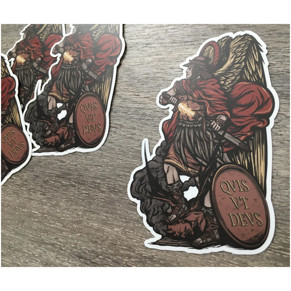St. Michael the Archangel Vinyl Sticker - 4"