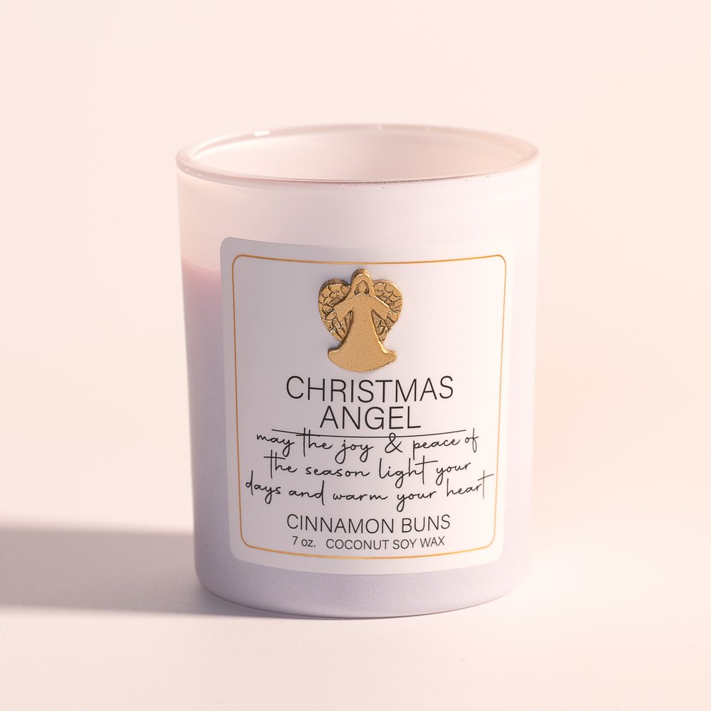 Christmas Angel Candle - Cinnamon Buns