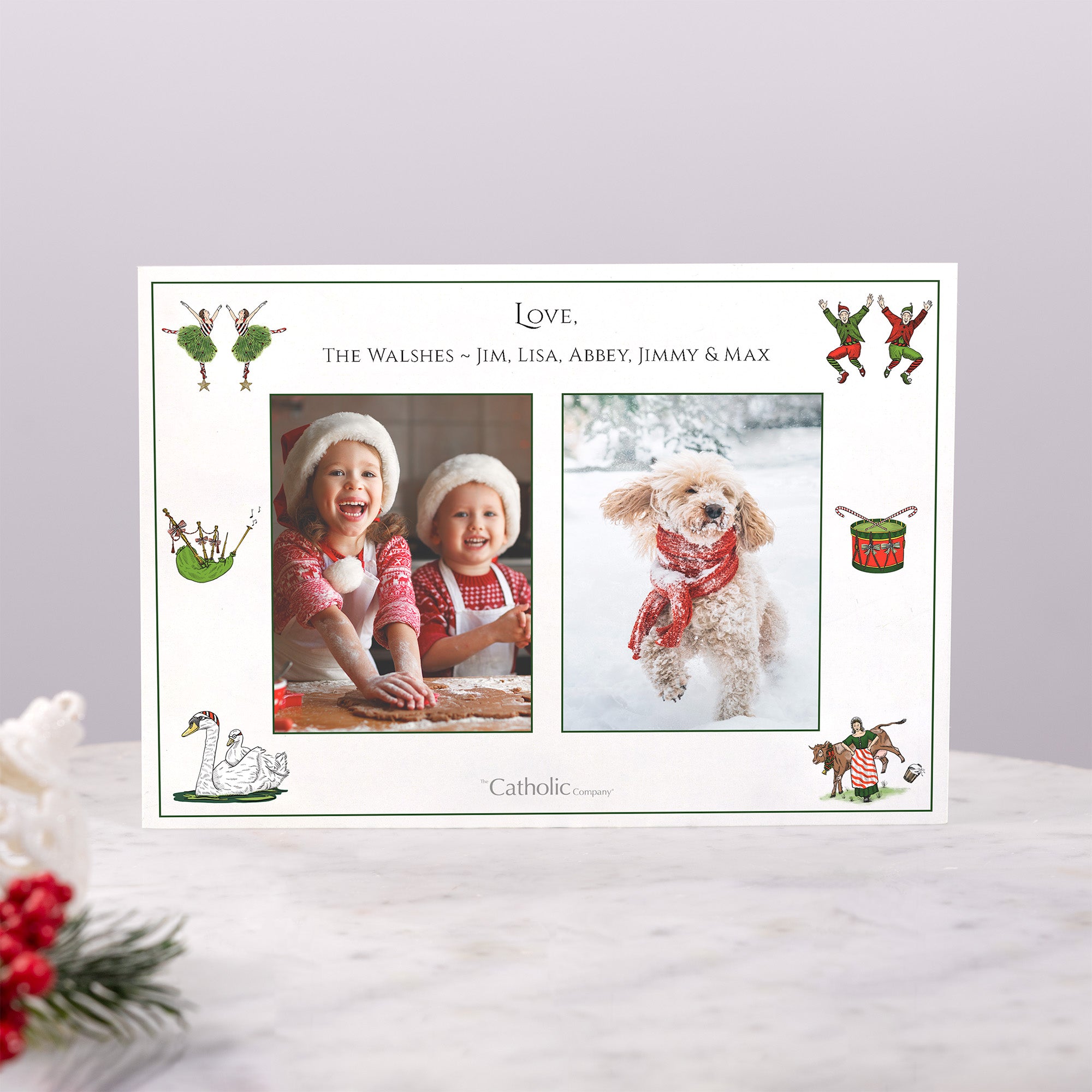 Personalized 12 Days of Christmas Photo Christmas Cards