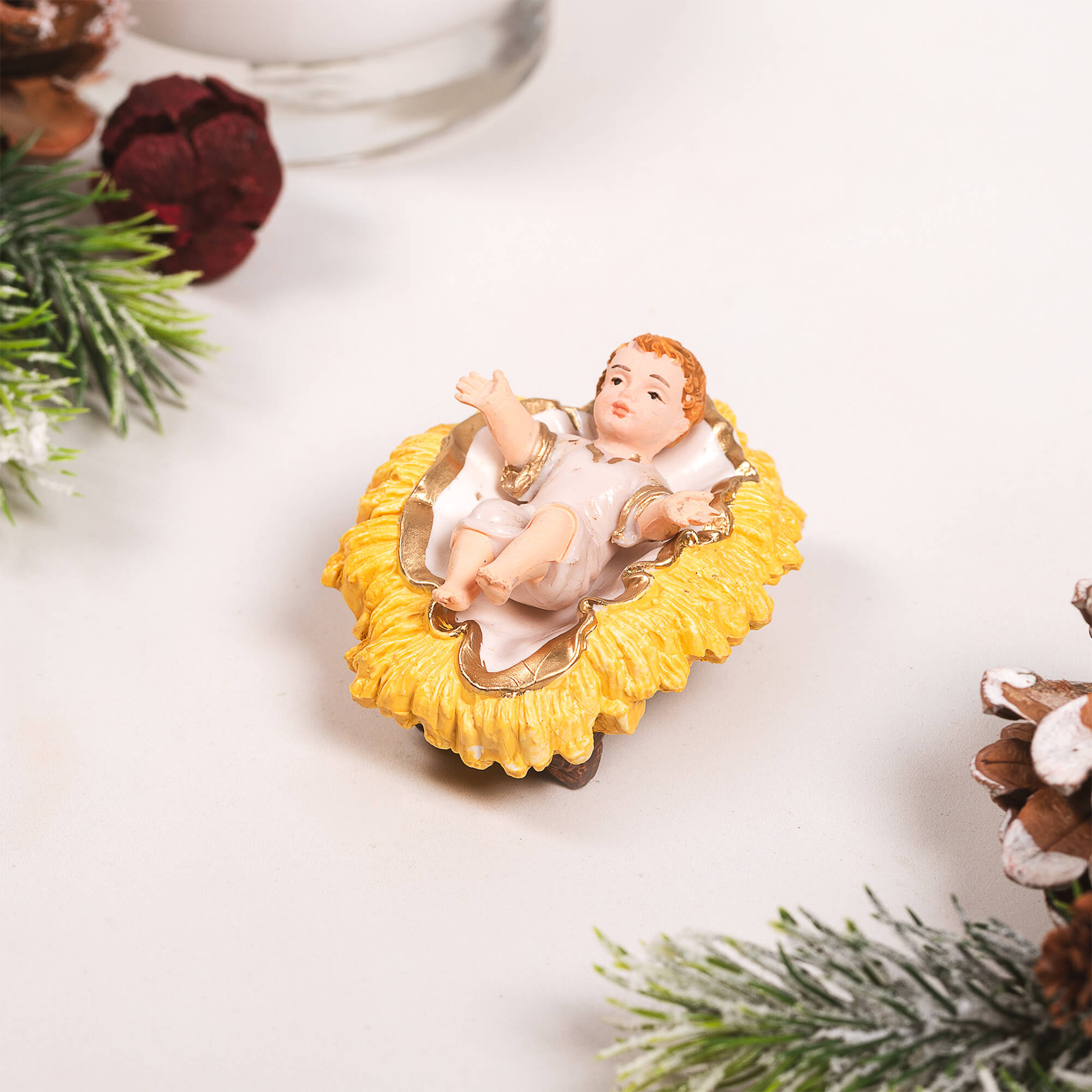 Baby Jesus & His Manger 2 Piece Set - 3"