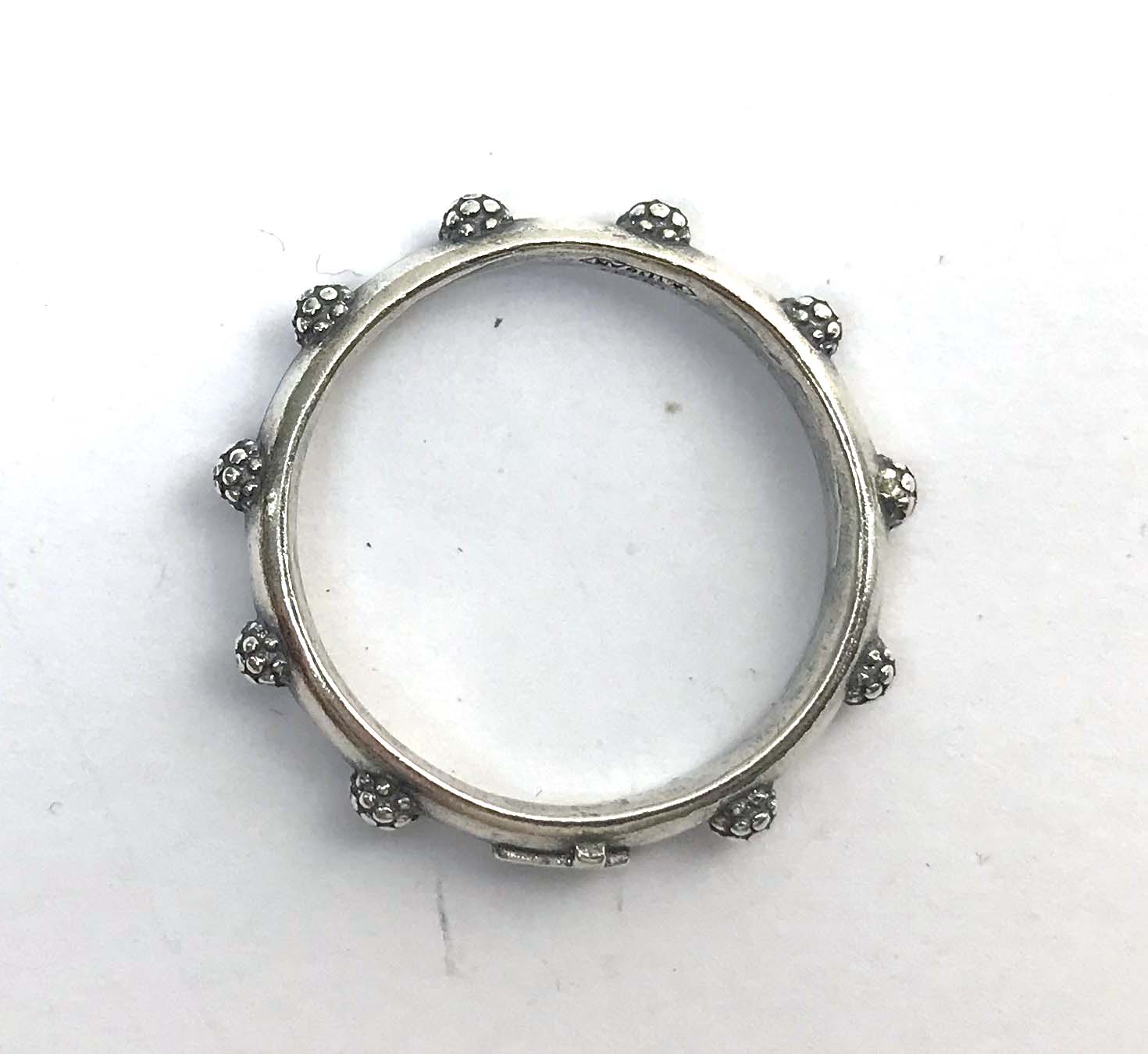Bright Silver Finger Rosary