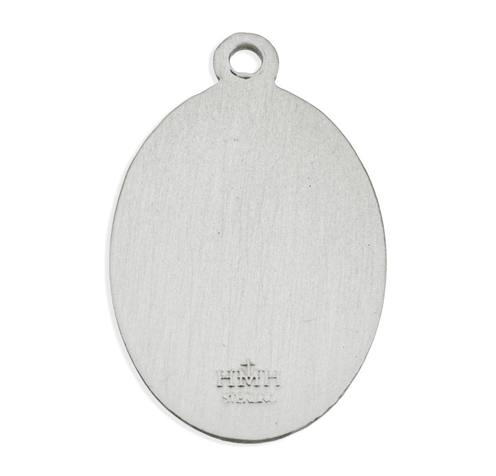 Sterling St. Joseph Terror of Demons Medal Necklace - 18"