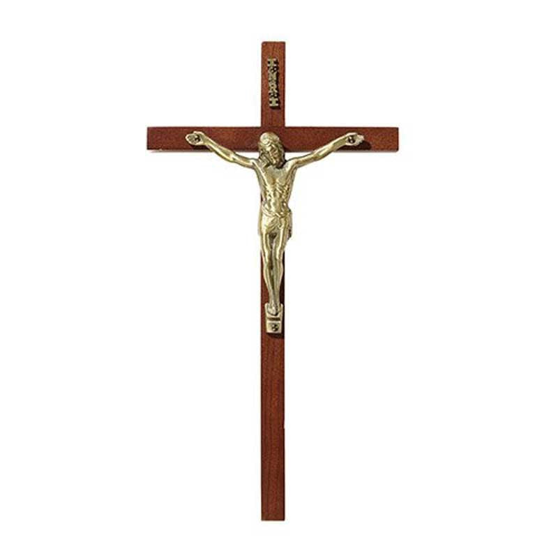 Maple Hardwood Crucifix - 10"