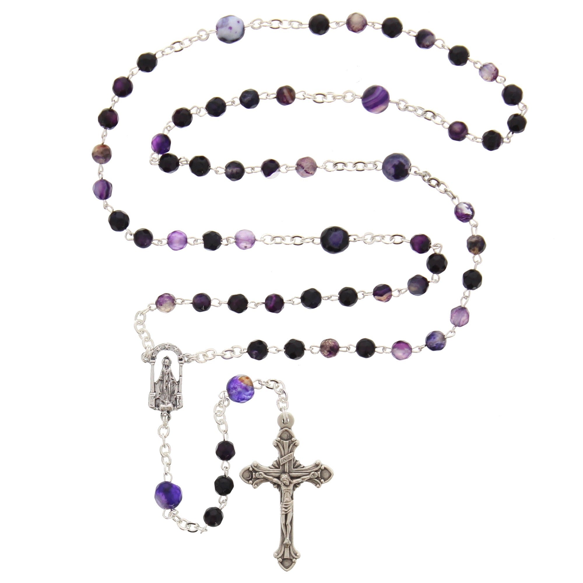 Purple Agate Rosary