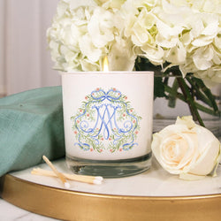 Floral Auspice Maria Devotional Candle