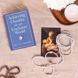 Achieving Chastity in an Unchaste World & Cord of St. Joseph Devotional Gift Set
