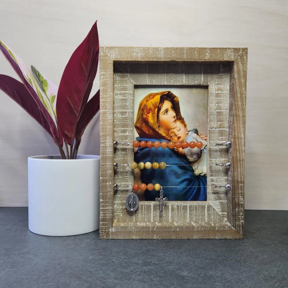 Madonna of the Streets Framed Print Abacus Rosary