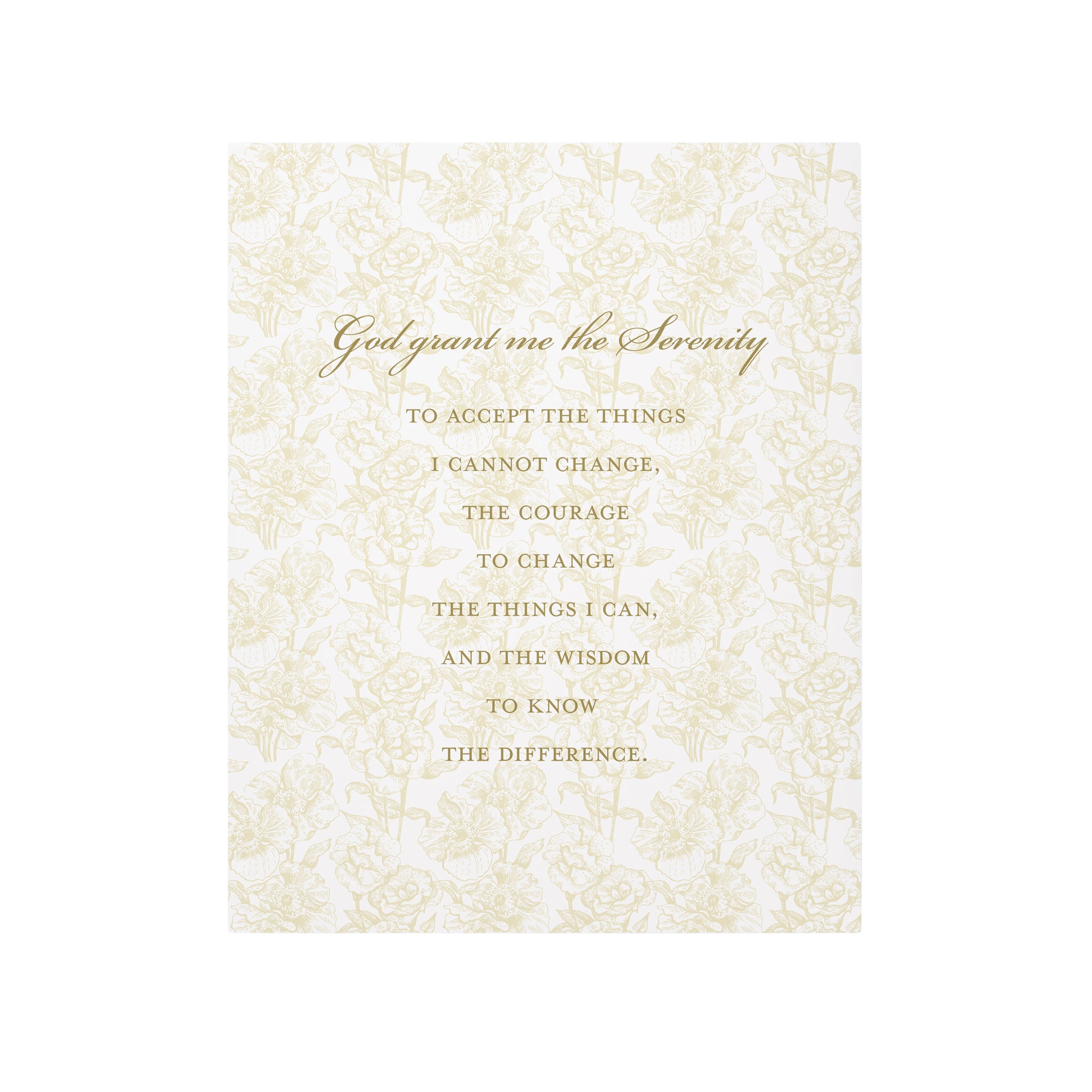 Serenity Prayer Toile Art Plaque - 10"