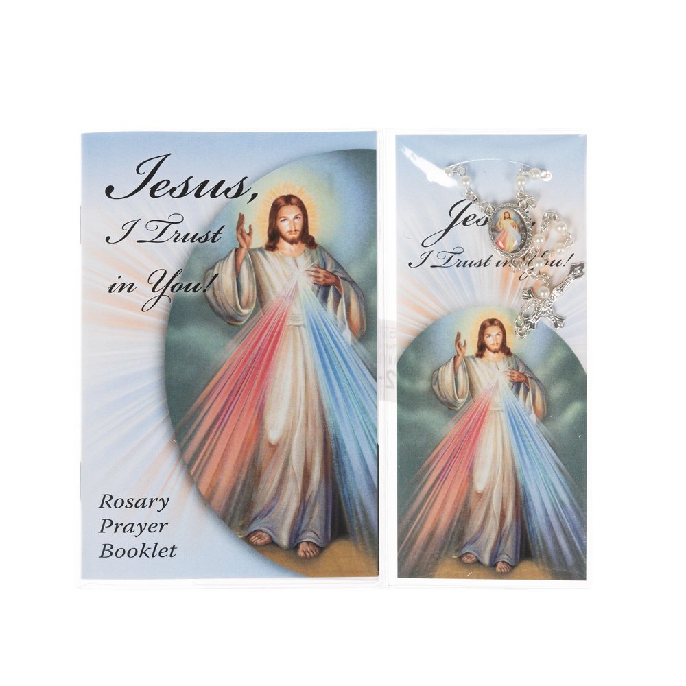 Divine Mercy Rosary, Rosary Booklet & Bookmark Set