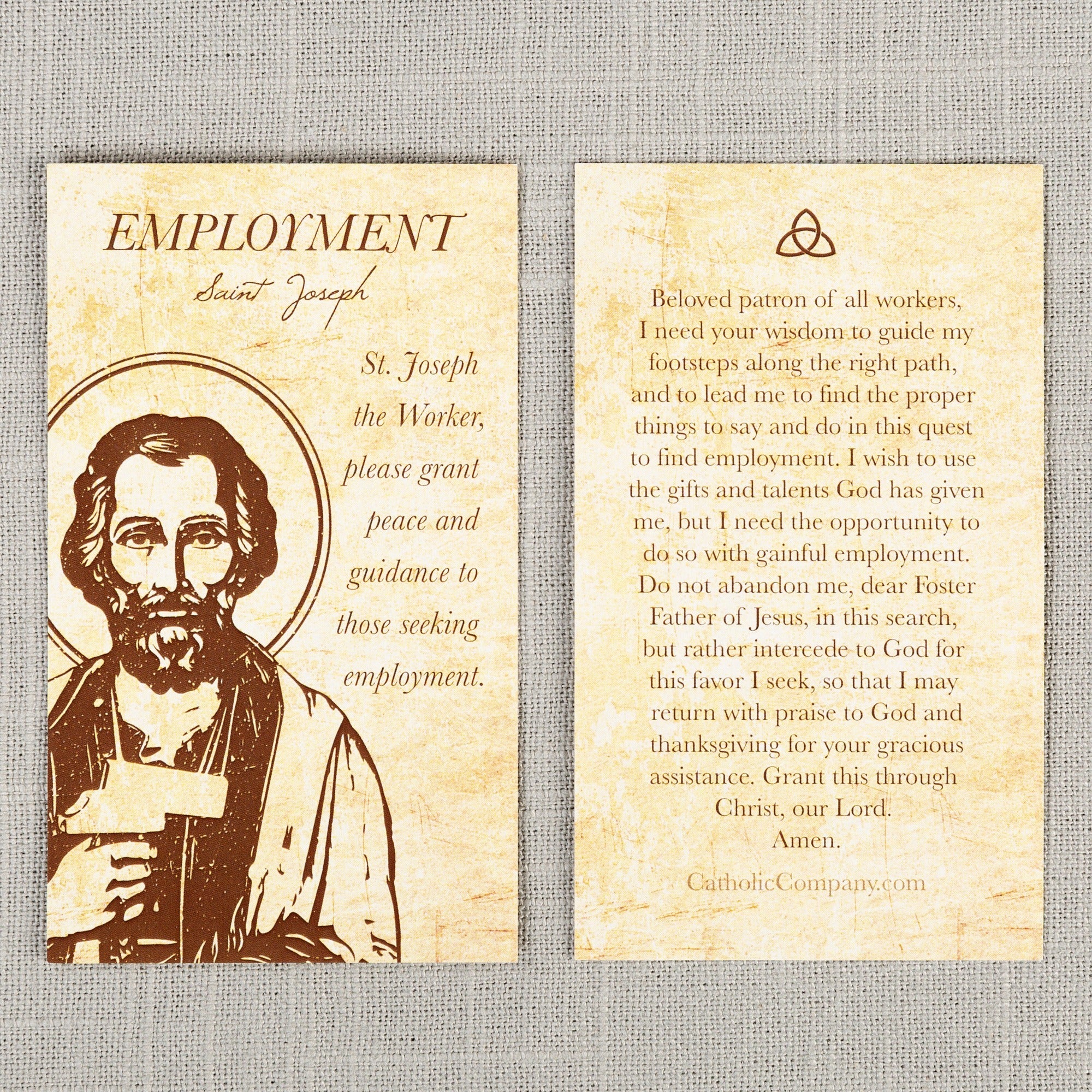 St. Joseph the Worker - Unemployment Prayer Card
