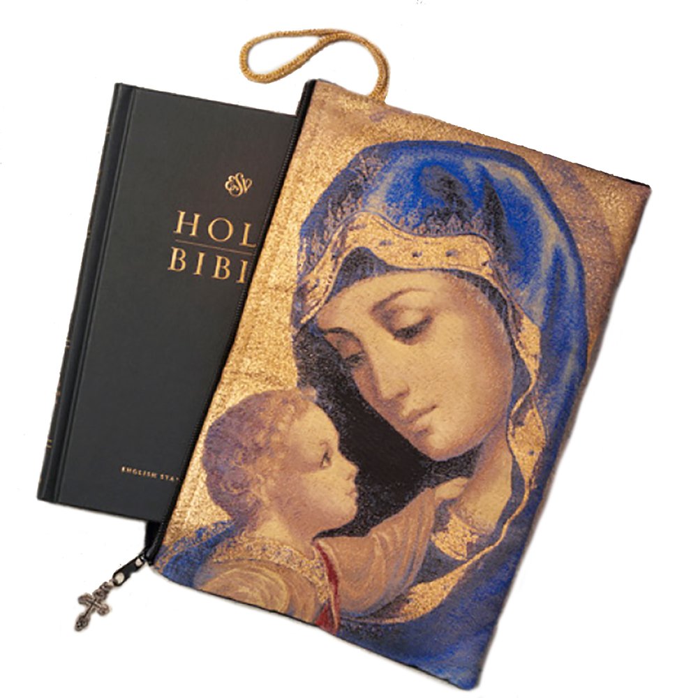 Madonna & Child Tapestry Bible Case