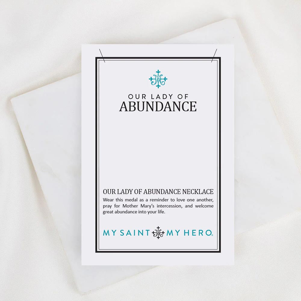Gold Our Lady of Abundance Necklace