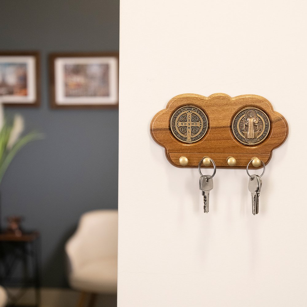 St. Benedict Medal Rosary Holder or Key Holder