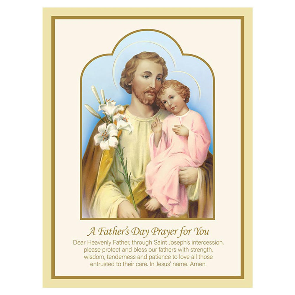 St. Joseph Father's Day Prayer Pop Up Card