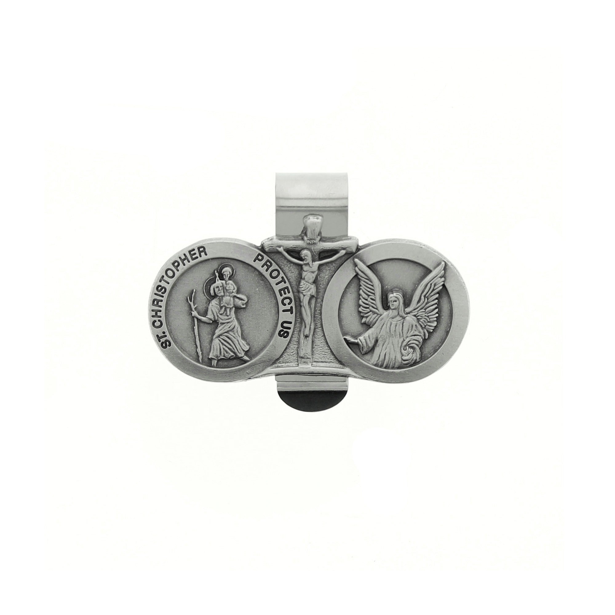 St. Christopher/ Guardian Angel Visor Clip