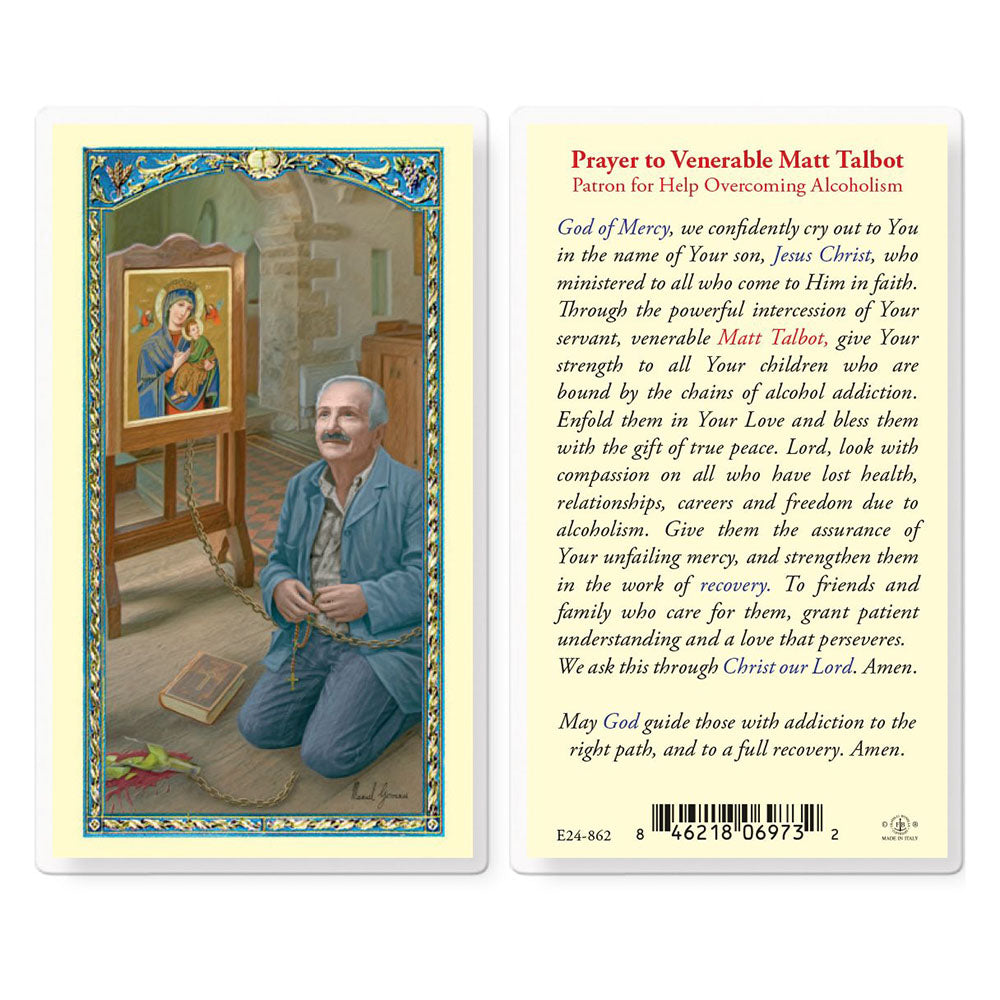 Ven. Matt Talbot Prayer Card