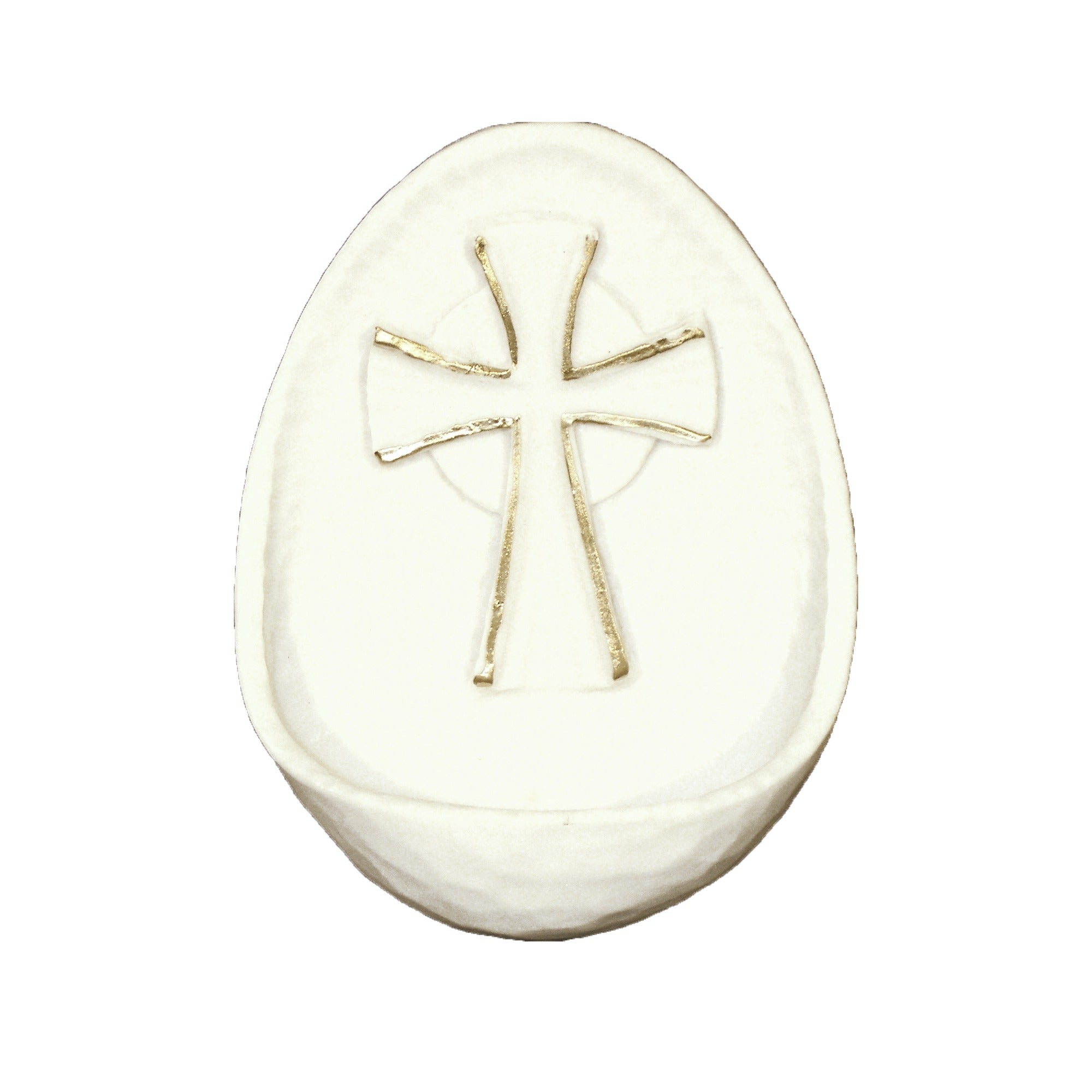 White & Gold Cross Font