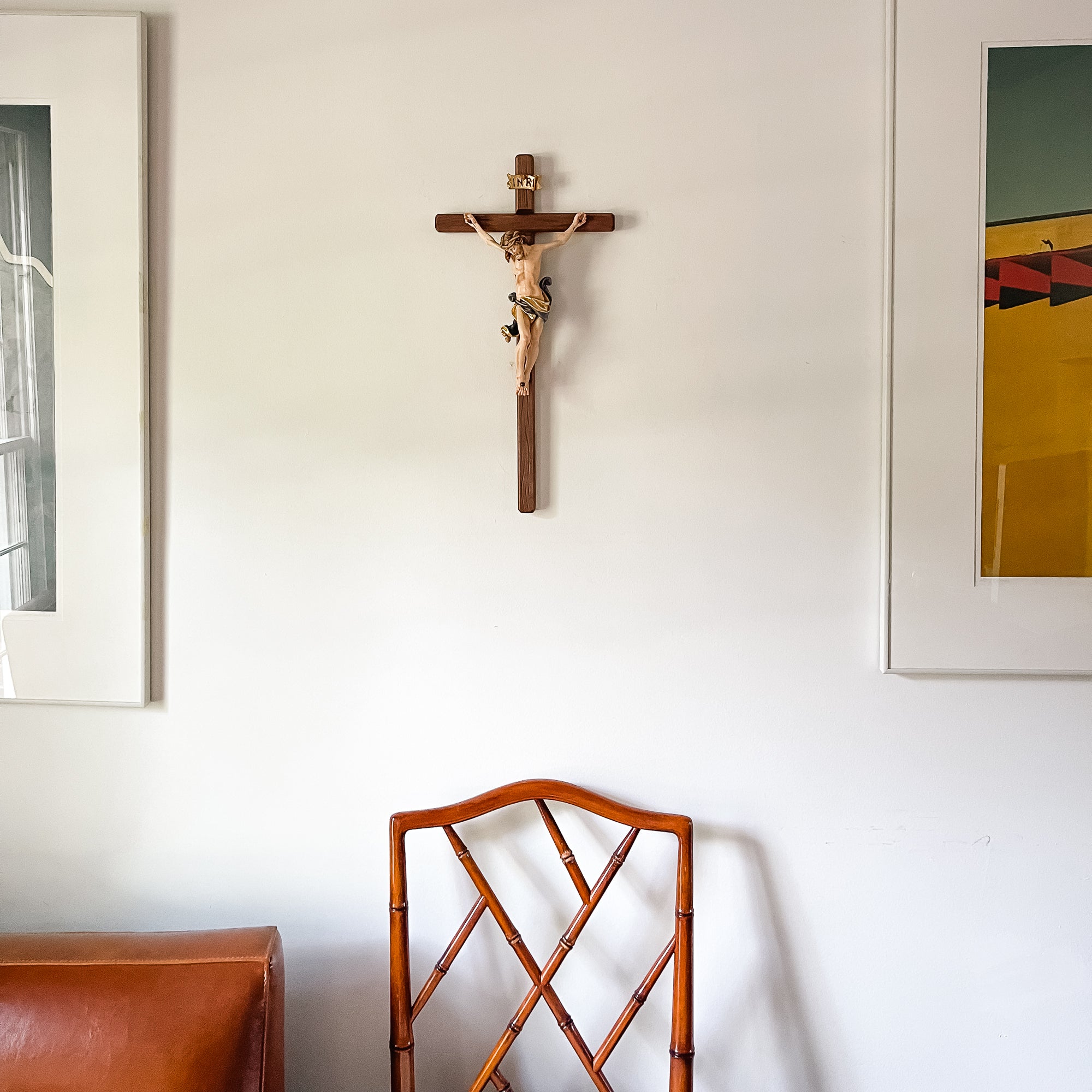 Leonardo Hand Painted Italian Crucifix