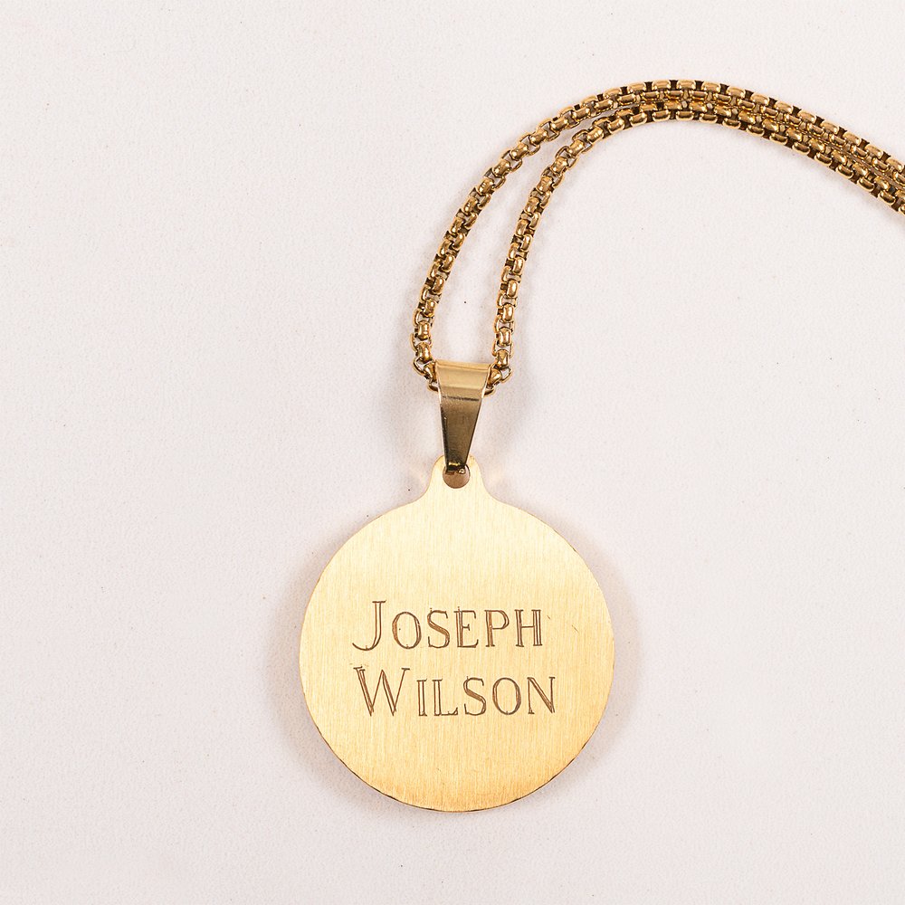 Personalized St. Carlo Acutis Round Picture Pendant Necklace