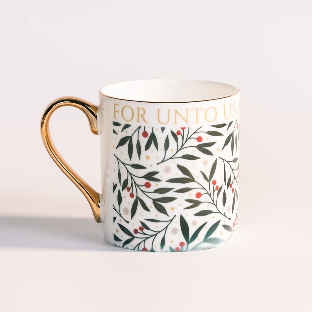A Child is Born Bone China Christmas Mug