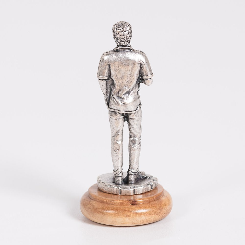 St. Carlo Acutis Figurine on Olivewood Base - 2.64"