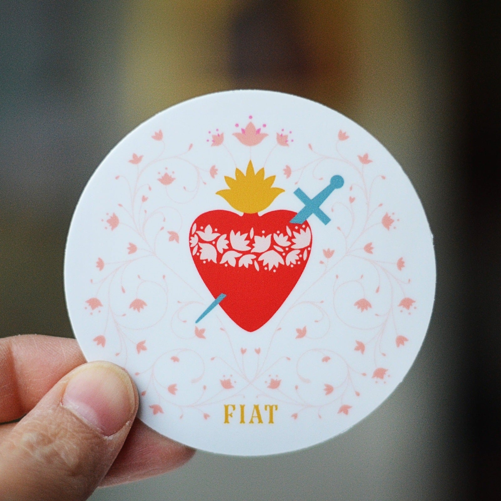 Immaculate Heart of Mary Fiat Vinyl Sticker