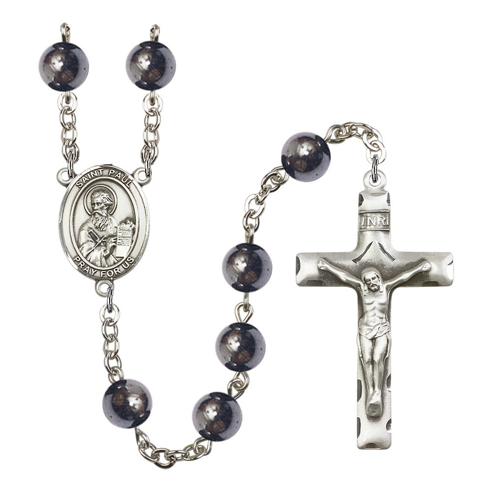 St. Paul The Apostle 8mm Hematite Rosary