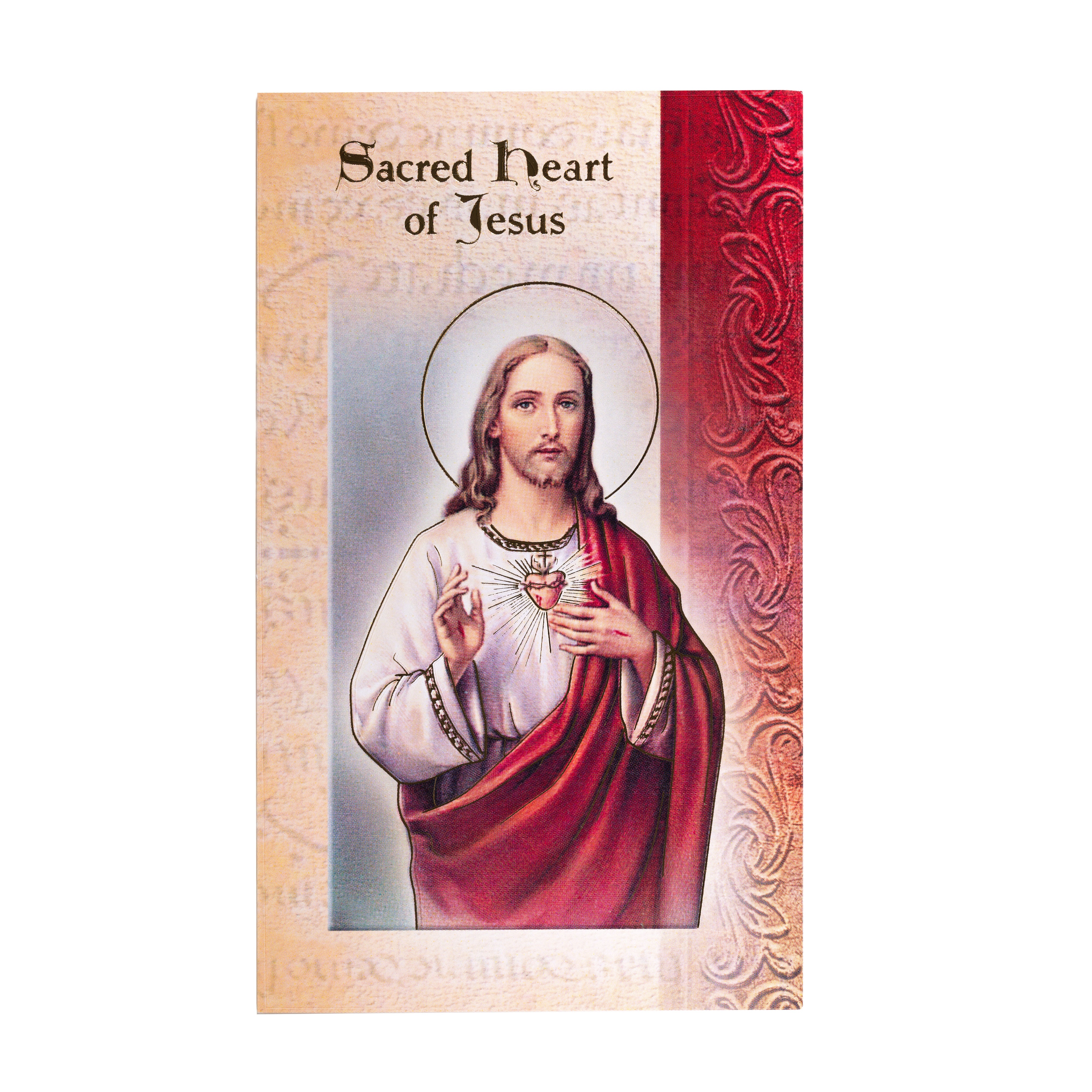 Sacred Heart of Jesus -  Folded Prayer Card