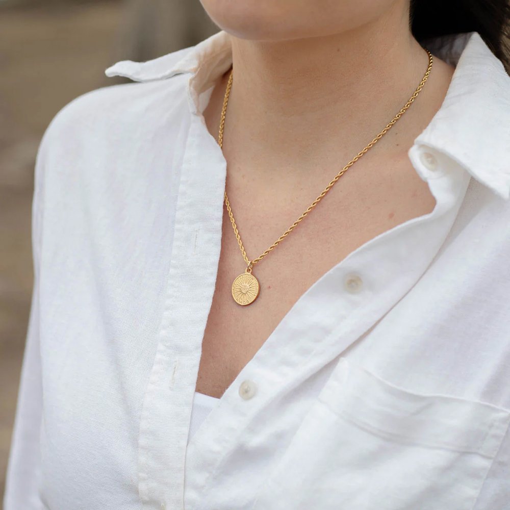 Holy Face Seek Him Necklace - 18" or 24" Chain