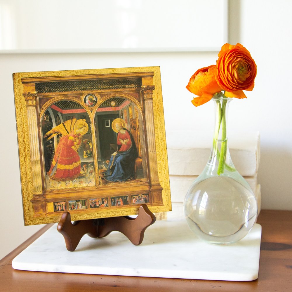 The Annunciation Italian Plaque