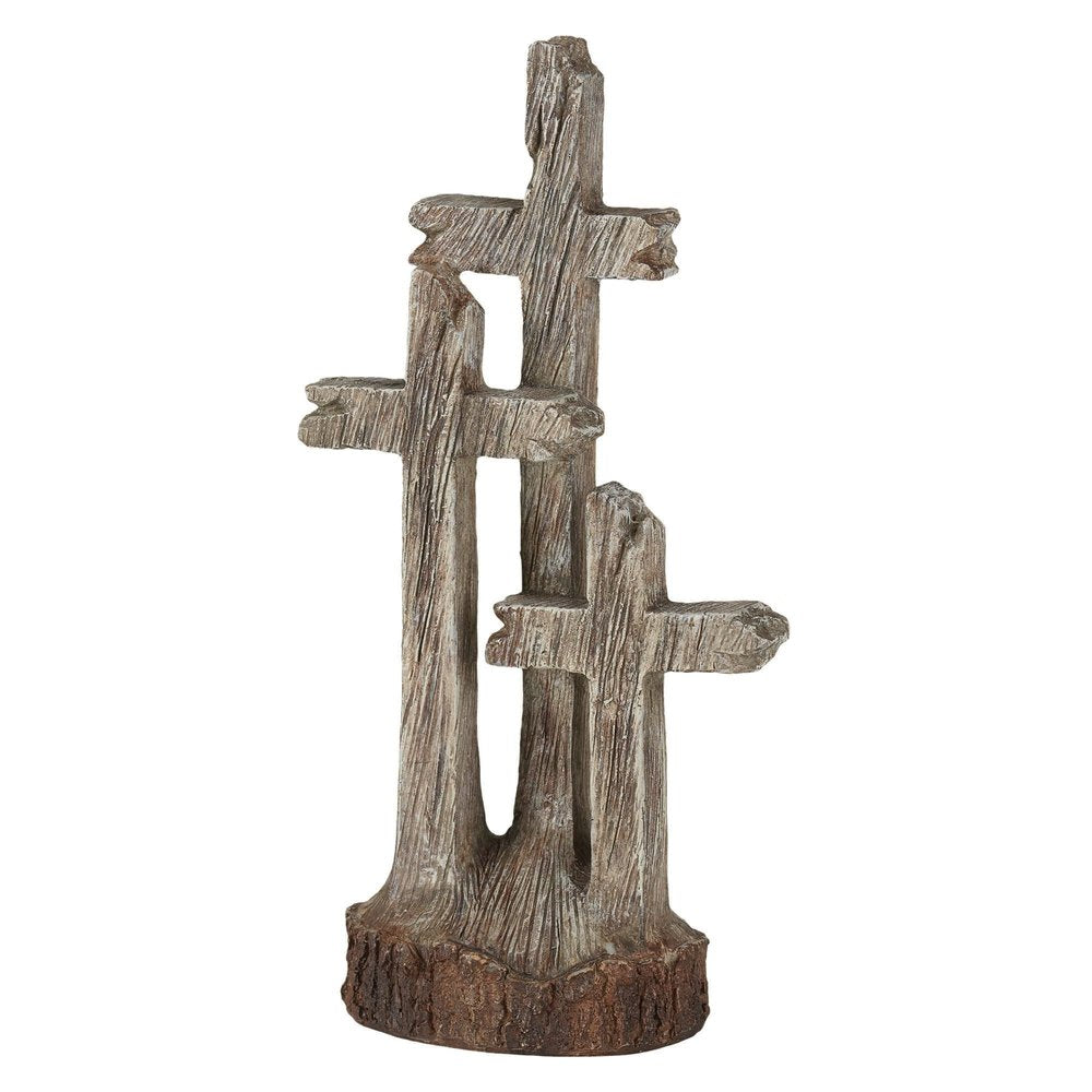 Three Crosses Sculpture -  8"