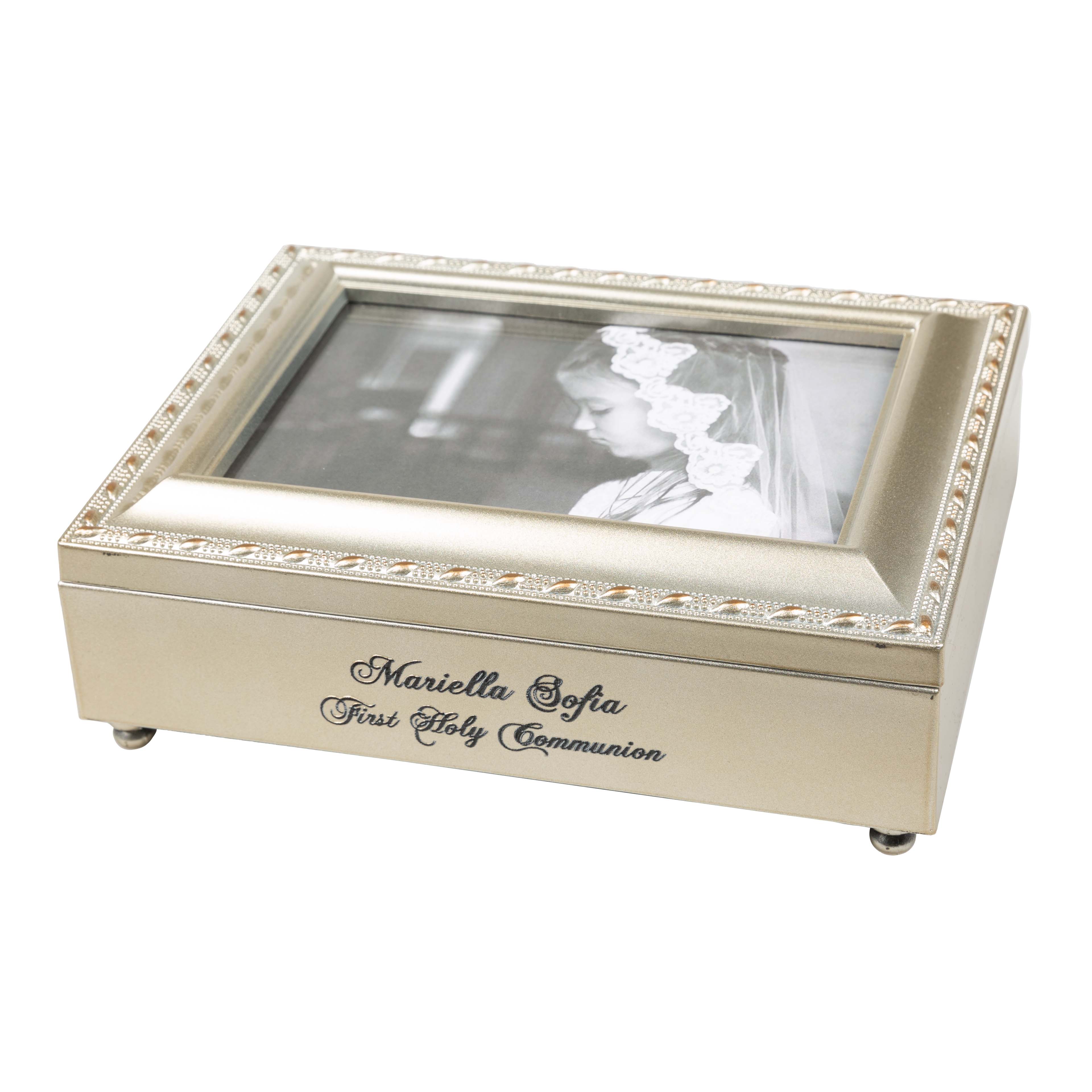 Personalized First Holy Communion Music Box