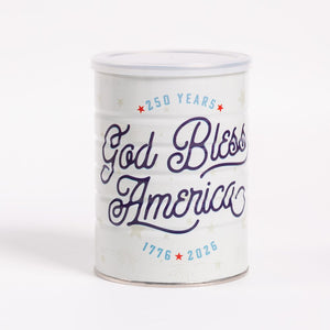 God Bless America Medium Roast Coffee in 250th Anniversary Commemorative Can