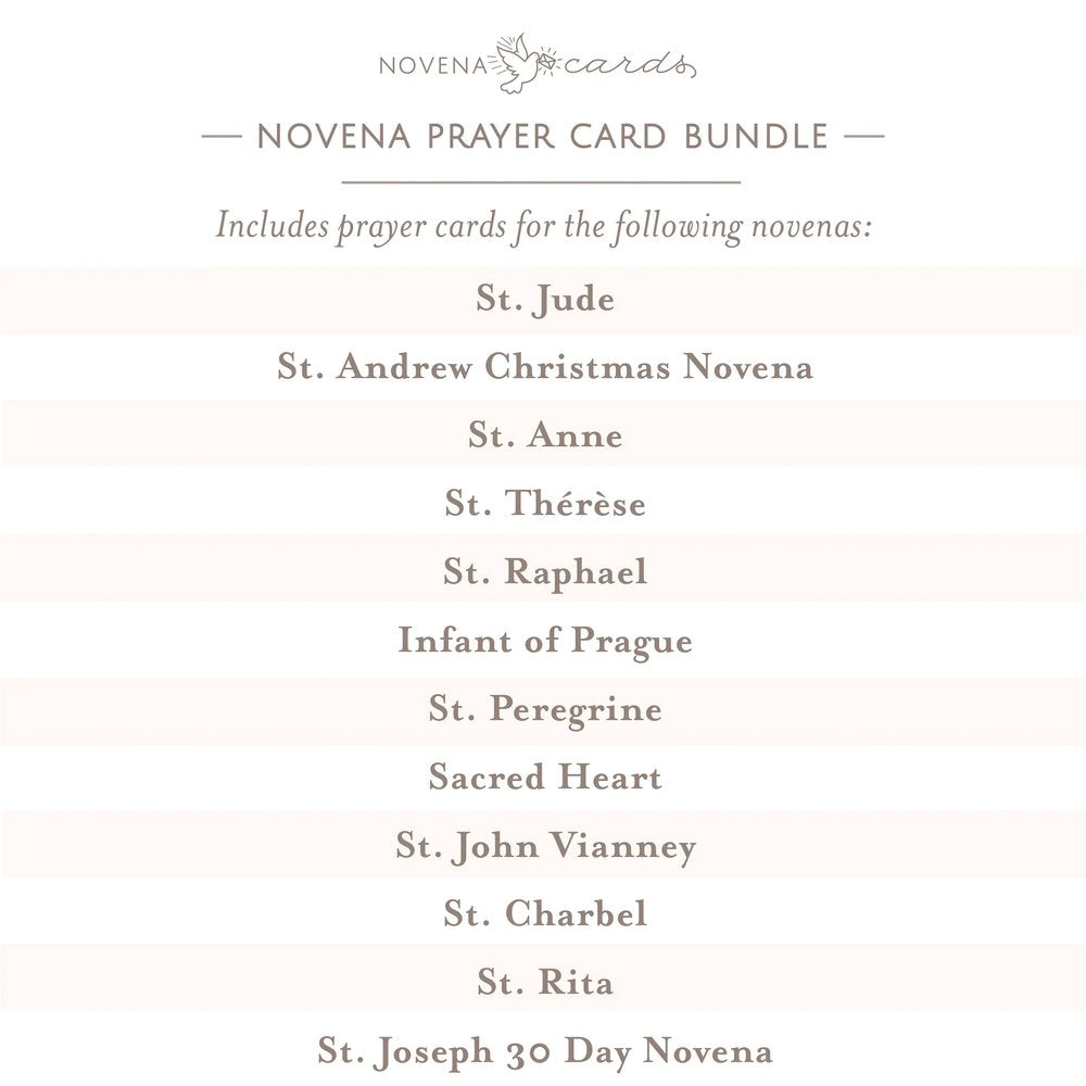 Popular Novenas Prayer Card Bundle (12 Cards)