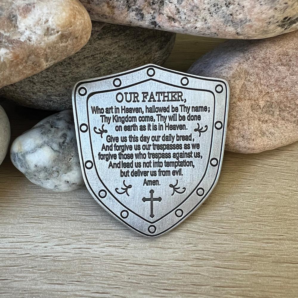Our Father Shield Visor Clip