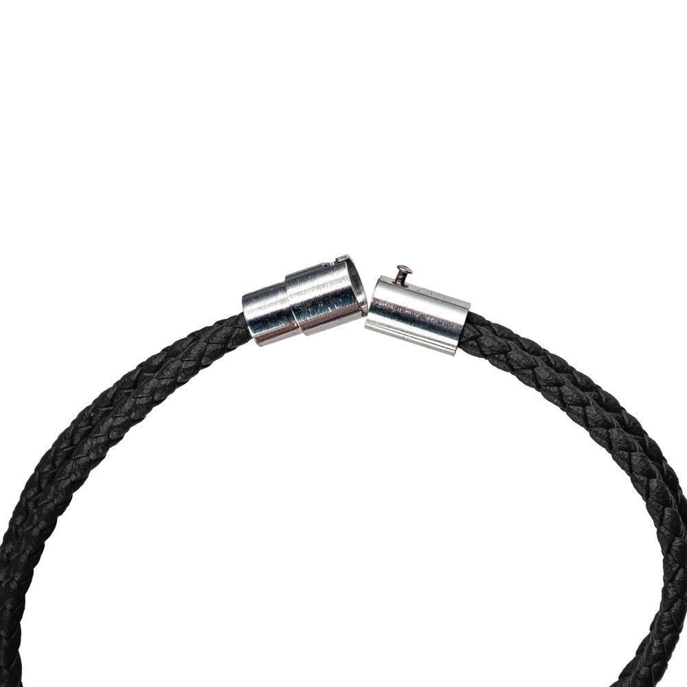 Armor of God Black Leather Bracelet