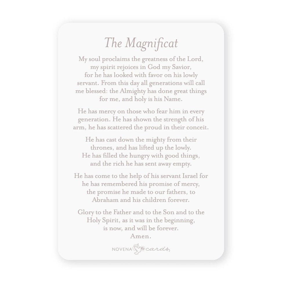 Magnificat Floral Prayer Card